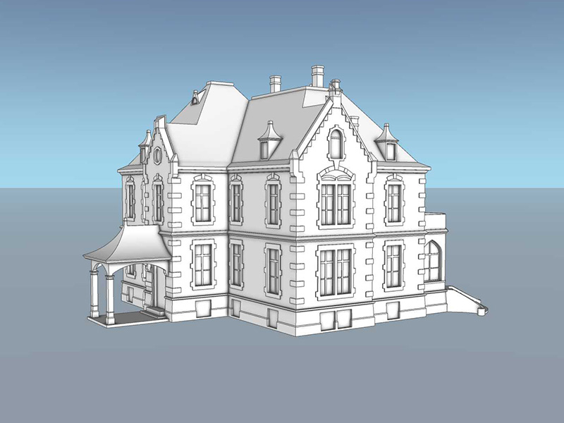 FollyDesign Digitalisiertes Gebäude